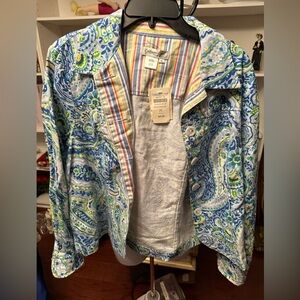 Cold water Creek jacket paisley PL